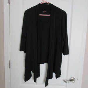 no wrinkle black twin set